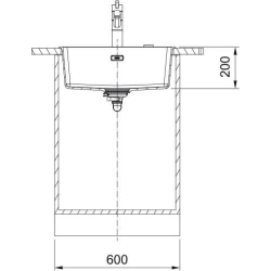 Franke Farbspülen und -becken-Grille inférieure avec pieds SS