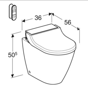 Geberit -Geberit AquaClean Tuma Comfort WC-Komplettanlage