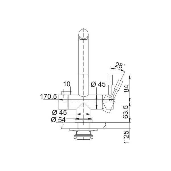Franke Funktions Armaturen -Franke Atlas ClearWater Set Mech L