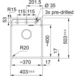Franke Farbspülen und -becken -Maris MRG 210-37-