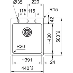 Franke Farbspülen und -becken -Franke Maris MRG 610-39-