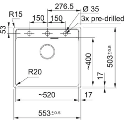 Franke Farbspülen und -becken-Maris MRG210-52-