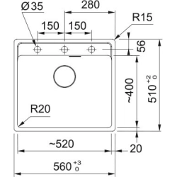 Franke Spülen und Becken -Franke Maris MRG 610-52-