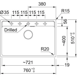 Franke Farbspülen und -becken-Franke Maris MRG 610-72-