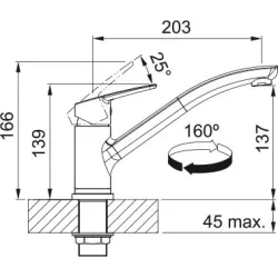 Franke Armaturen und Seifenspender-Goulot mobile-
