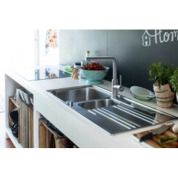 Franke Armaturen und Seifenspender -Smart Glenda Schwenkauslauf-