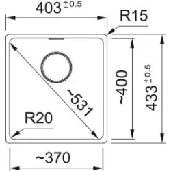 Franke Farbspülen und -becken-Maris MRG110-37-