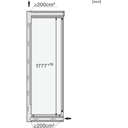 Miele-K 7797 C-Butée de porte: droite, gauche