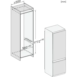 Miele -KF 7731 D-Bandung (Türanschlag): rechts, links