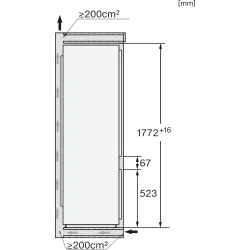 Miele -KF 7731 D-Bandung (Türanschlag): rechts, links