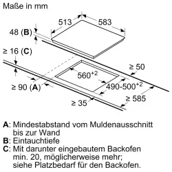 Bosch -PKN645FP2E Glaskeramik-Kochfelder-