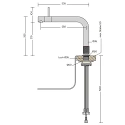 Quooker -Front Schwarz-Quooker Variante: pro3, combi, combi+