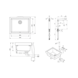 Cuvette sous plan & Robinetterie SINKS1 | Nettoland