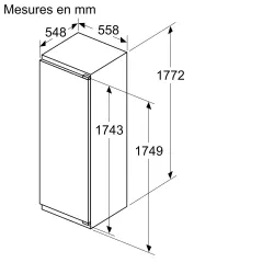 Siemens-KI82LADD0H-Butée de porte: droite, gauche