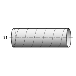 V-ZUG Zubehör -Spiralfalzrohr, Durchm. 
