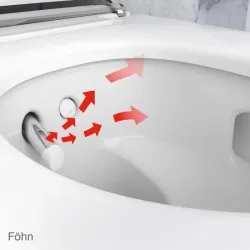 Geberit-AquaClean Mera Comfort WC lavant avec veilleuse, set