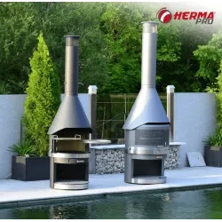 Herma Pro-Cheminée de jardin et barbecue Vario 80 HP10442.2-