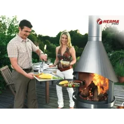 Herma Pro-Cheminée de jardin et barbecue Vario 80 HP10442.2-