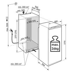Liebherr -IRBAc 5190 Peak BioFresh-Bandung (Türanschlag):