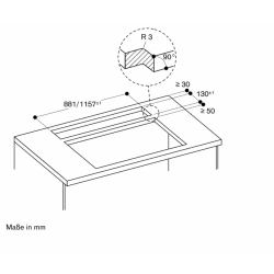 Gaggenau Ventilation Table Extensible AL400192 | Nettoland.ch