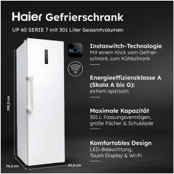 Haier H4F306WAH1 Gefrierschrank & Tiefkühler | Nettoland