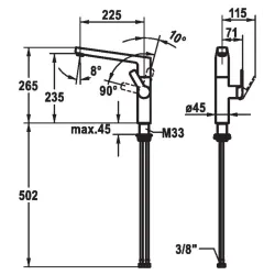DOMO 6.0 Küche Schwenk A225 SB 000