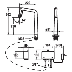 KIO Elektronikarmatur - Küche - LED-Technologie 125195