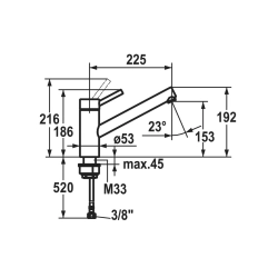 INOX Küche Schwenk A225 700