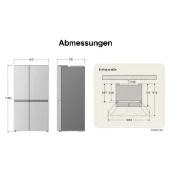 LG GSLE91EVAB Side-by-Side Kühlschrank – Nettoland
