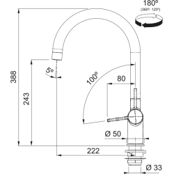 Maris Water Hub Boiling - Chrome