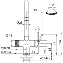 Maris Water Hub Boiling - Chrome