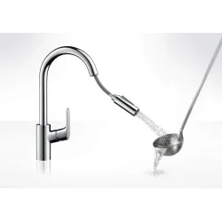 Hansgrohe Focus Einhebel-Küchenmischer 240 mit Ausziehbrause