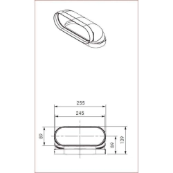 Bora Zubehör-BORA EFBV90 Ecotube Bogen 90° flach vertikal-