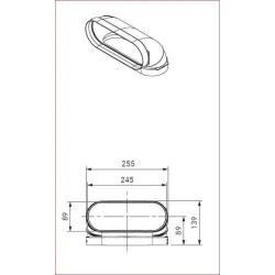 BORA EFBV90 Ecotube Bogen 90° flach vertikal