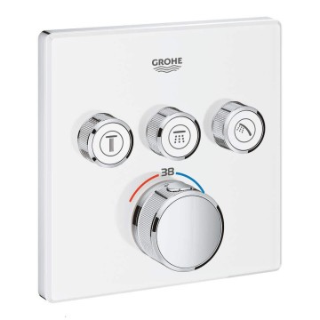Grohe Grohtherm 29157LS0 SmartControl Thermostat mit 3 Absperrventilen moon white