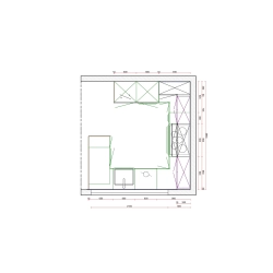 Küche G form Lack matt nur Möbel ohne Elektrogeräte