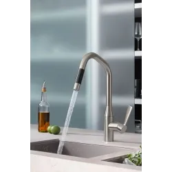 Dornbracht Sync Küchenarmatur Faucet Auszugsbrause Platin, matt