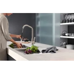 Dornbracht Sync Küchenarmatur Faucet Auszugsbrause Platin, matt