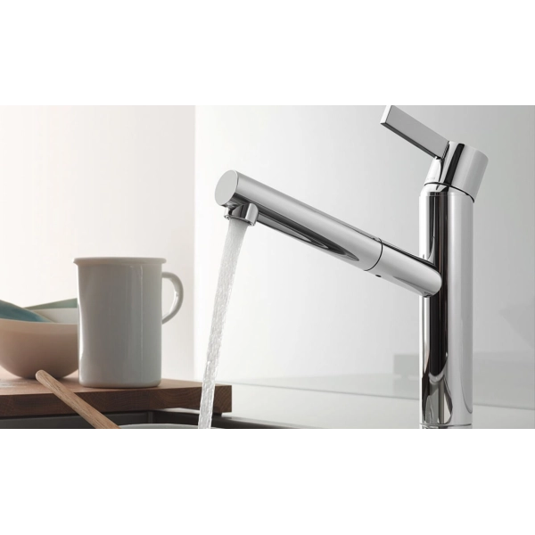 Dornbracht Eno Küchenarmatur Faucet Zugauslauf Chrom