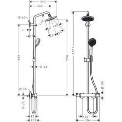 Hansgrohe Croma 160 Showerpipe - Nettoland.ch