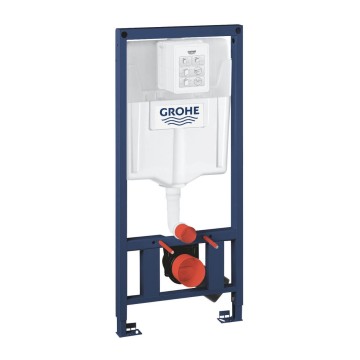Grohe 38897000 Rapid SL Element für WC, 1,13 m Bauhöhe, mit senkrechten Drucktraversen für WCs mit schmaler Auflagefläche