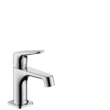 Axor 34016000 Citterio M Einhebel-Waschtischmischer 70 für Handwaschbecken mit Zugstangen-Ablaufgarnitur