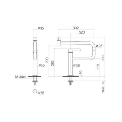 Dornbracht Dornbracht Tara Ultra 40.001.577