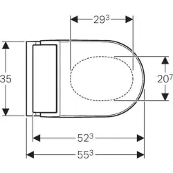 Geberit 146.290.11.1 AquaClean Tuma Comfort WC-Komplettanlage