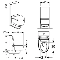 Geberit -146.240.11.1 AquaClean Mera Classic WC-Komplettanlage
