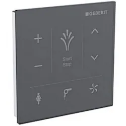 Geberit 147.038.SJ.1 Wandbedienpanel für AquaClean Glas / schwarz