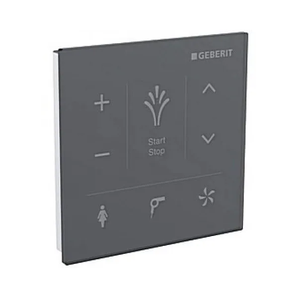 Geberit 147.038.SJ.1 Wandbedienpanel für AquaClean Glas / schwarz