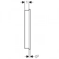 Geberit 147.038.SJ.1 Wandbedienpanel für AquaClean Glas / schwarz