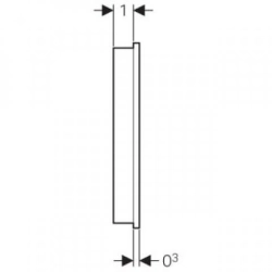 Geberit 147.038.SJ.1 Wandbedienpanel für