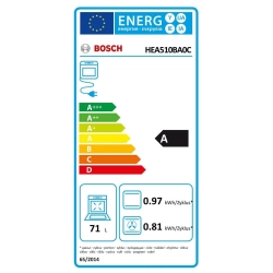 Bosch HEA510BA0C Serie | 2 Einbau-Herd Schwarz Cuisinière